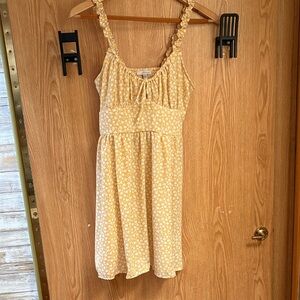 Yellow Floral Mini Dress
